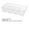 1/2Pcs Food Storage Boxes Reusable Snack Containers with Lids 5 Compartments BPA Free Dishwasher Safe Transparent Divided Snack Boxes