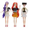 3 Pezzi Bambola in Vinile Articolata K-POP Action Figure Multi-Snodo Posaabile con Vestito Intercambiabile Giocattolo da Collezione per Bambini Adulti