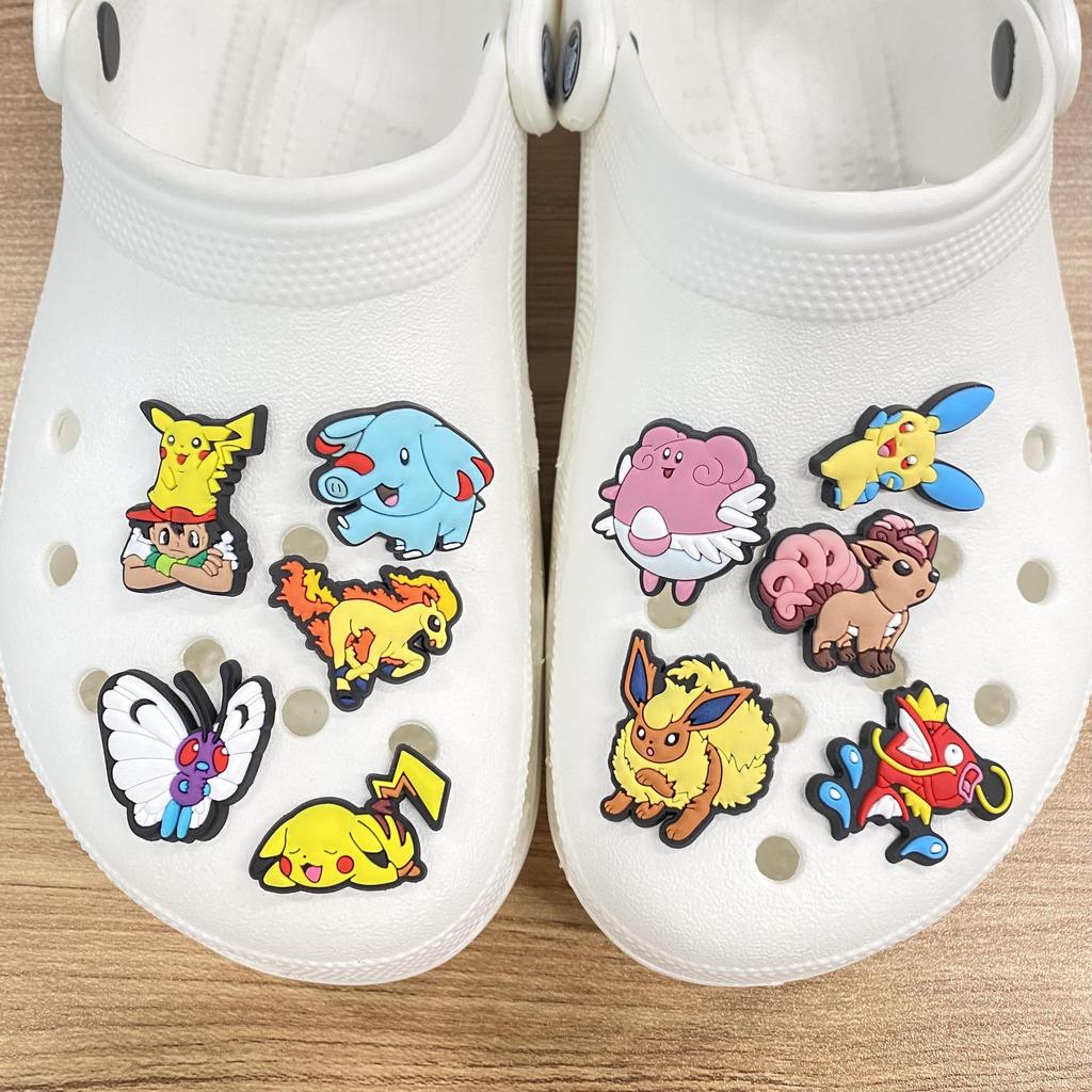 Puha Gumi Pokémon Virágos Klumpa Cipőcsatok