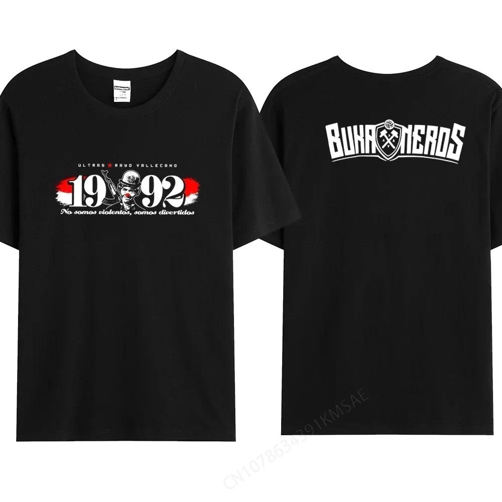 

Hot Sale Summer Men s Bukaneros T-shirt Cotton Black Double Sided Logo T Shirt Vallecanos Top Tees - Men s Summer Cotton Gra... S разноцветный