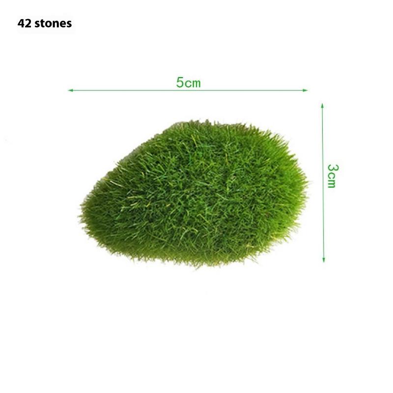 5/10PCS Fake Green Moss Stone Artificial Foam Moss Rocks Micro Landscape DIY Crafts For Home Garden Flower Pot Decoration Stone