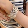 Matte Vintage Floral Spliced Bracelet - Elegant and Versatile Women's Jewelry