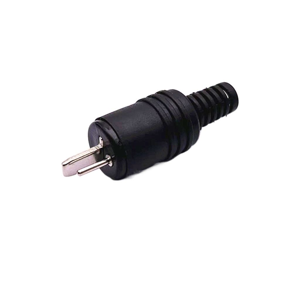 Docking Plug 2 Pin Black DIN Plug 2 Pin Connector Power Audio Lamp Signal Plug Adapters