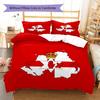 Biancheria da letto con motivo Ulster, Set piumone Copripiumone Federa Regalo di compleanno per la casa (1 * copripiumino + 2 * federa, senza nucleo)