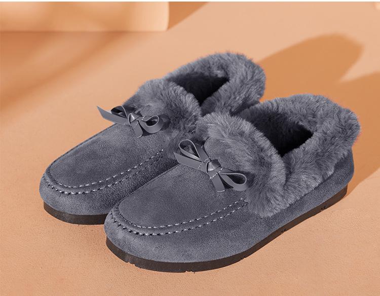 Fashion Women Winter Casual Shoes New Moccasins Soft Flat Non-slip Loafers Fashion Comfort Warm Female Cotton Shoes zapatillas de mujer