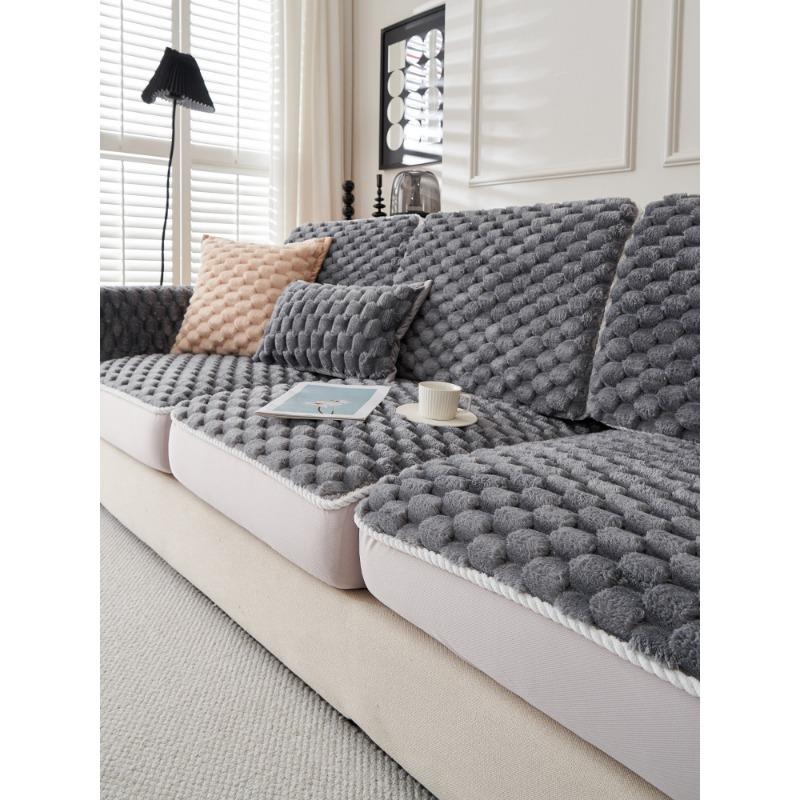 

Плюшевый чехол для дивана на спине «Черепаха», зимняя эластичная подушка, защита от царапин, универсальный универсальный чехол 60*60cm