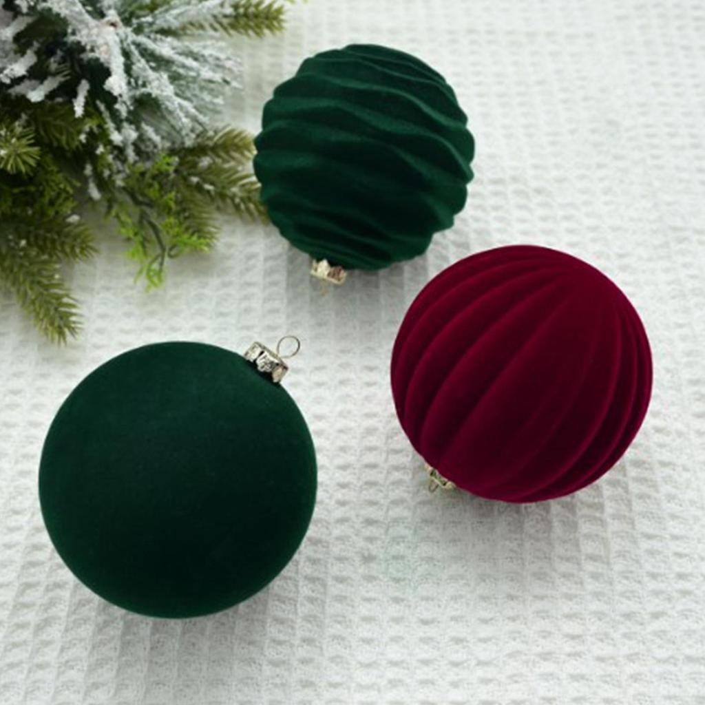 12 stuks 8cm Wijnrood Kerstbal Ornamenten Kerstboom Hanger 2025 Kerstfeest Decoratie 2026 Nieuwjaar Huisdecor