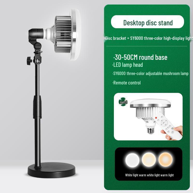 Suport de iluminare desktop profesional pentru fotografie alimentară, video indoor și live streaming