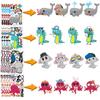 40 Sheets Make Your Own Sticker for Kid, Make Animal Face Sticker, DIY Party Festival Favor Reward Funny Art Craft,Creative Toy Unicorn Puzzle Playset