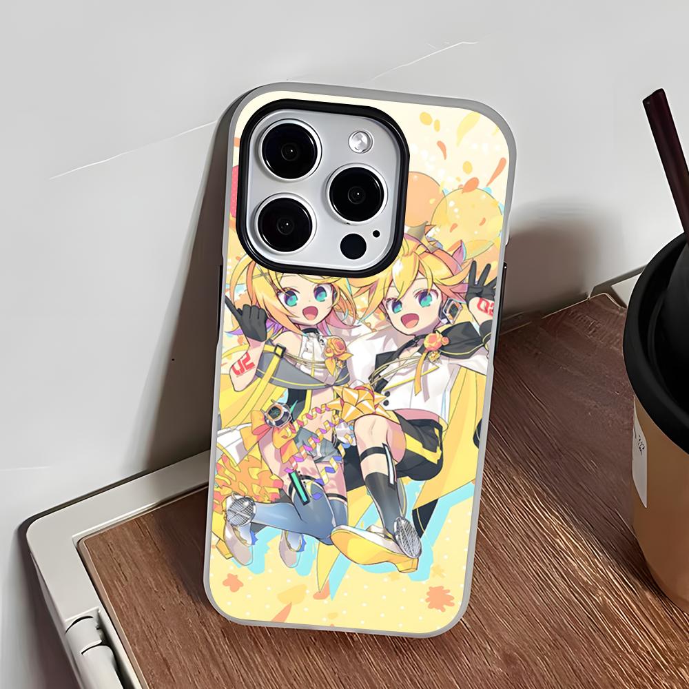 KagamineS Rin Len Phone Case For IPhone 17 Air 16 E 15 14 Plus 13 12 11 Pro Max Jelly 2 In 1 Protective Case