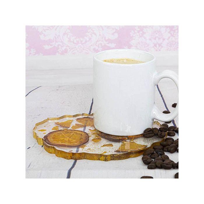 2 moules en silicone - Modèle géode - Sous-verre - Décoration - Cléopâtre