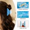 Yousheng Hair Claw for Women, Bow Print Hair Clip, Pearlescent Texture Shark Hair Claw, Comfortable Fit Hair Accessory for Commuting