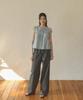 OURO Cotton Frill Pants [ Charcoal ]
