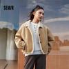 Semir Women's Faux Suede Shearling Barn Jacket