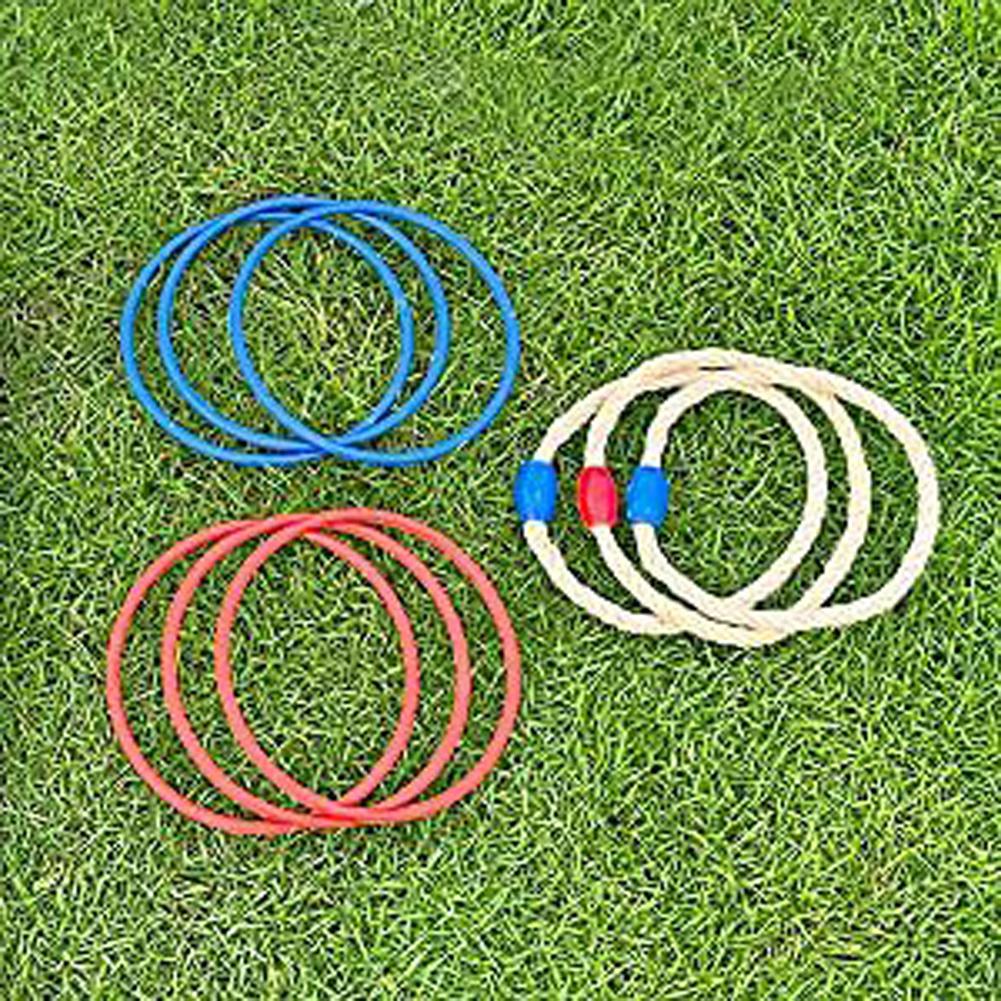 Ringwurfspiel für Kinder LED Ringwurfspiel Leuchtet im Dunkeln Outdoor Hofspiele mit Wurfringen & Tragetasche für Familienfeiern