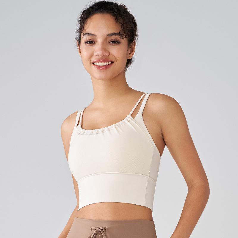 

Быстросохнущий сетчатый топ для йоги со спортивным бюстгальтером с подкладкой L