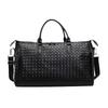 New fashion new PU leather woven portable travel bag large capacity shoulder messenger bag casual Korean version travel bag