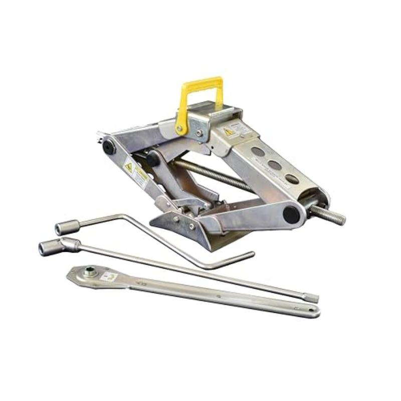 Heavy Duty Scissor Jack for Car, Heavy Duty 2T (4,400 Lbs), Emergency Kit for Tire Change and Repairs, Auto, SUV, RV, EV, 4x4, T