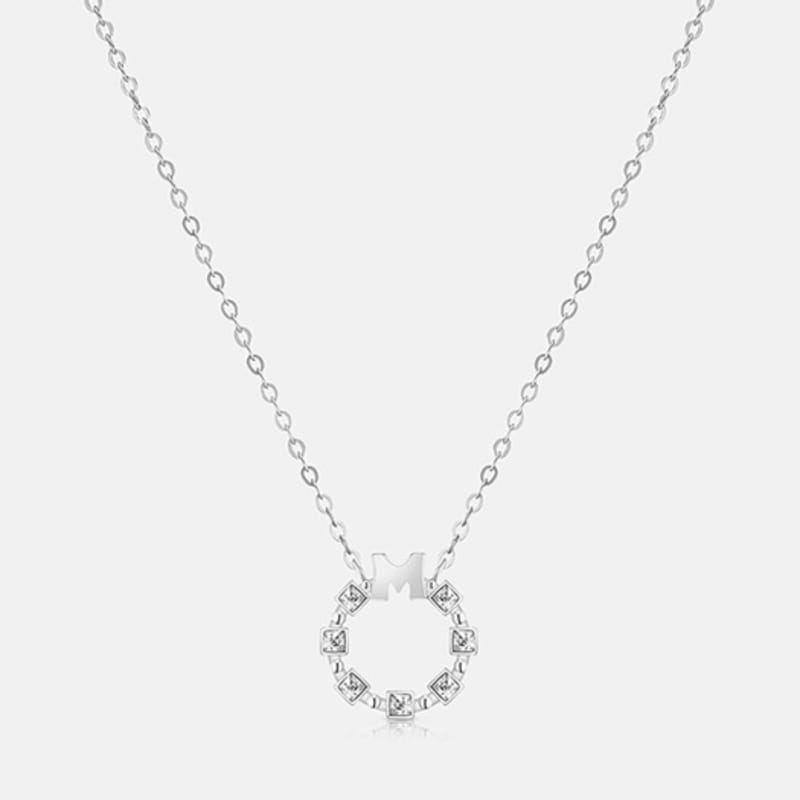 METROCITY JEWELRY M Basic Sterling Silver White Necklace A243SN9109WPA