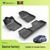 Eco-friendly All-Season TPE Odorless Car Floor Mats for Santa Fe, Lingdong, Kona