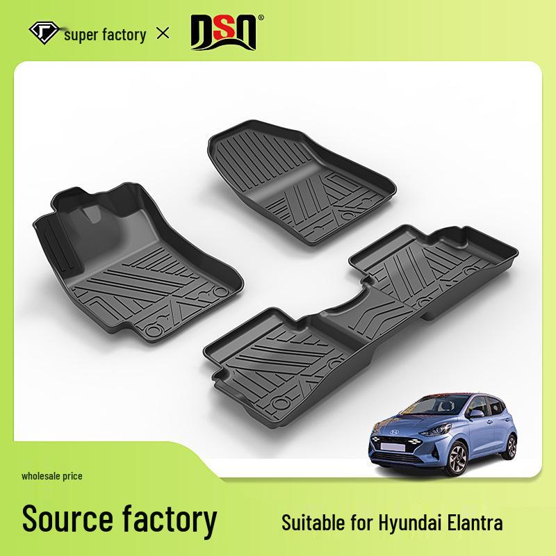 Eco-friendly All-Season TPE Odorless Car Floor Mats for Santa Fe, Lingdong, Kona