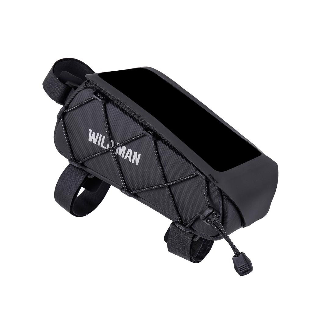WILDMAN GX100 Waterproof Bicycle Cycling Top Tube Frame Bag Large Capacity MTB Road Bike Travel Front Beams With Touch Screen