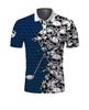 3D Printed Golf Club Polo Shirt Cool Skull Pattern T-Shirt Summer Casual Short Sleeve