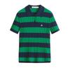 Navigare Women's Striped Knit Polo Shirt