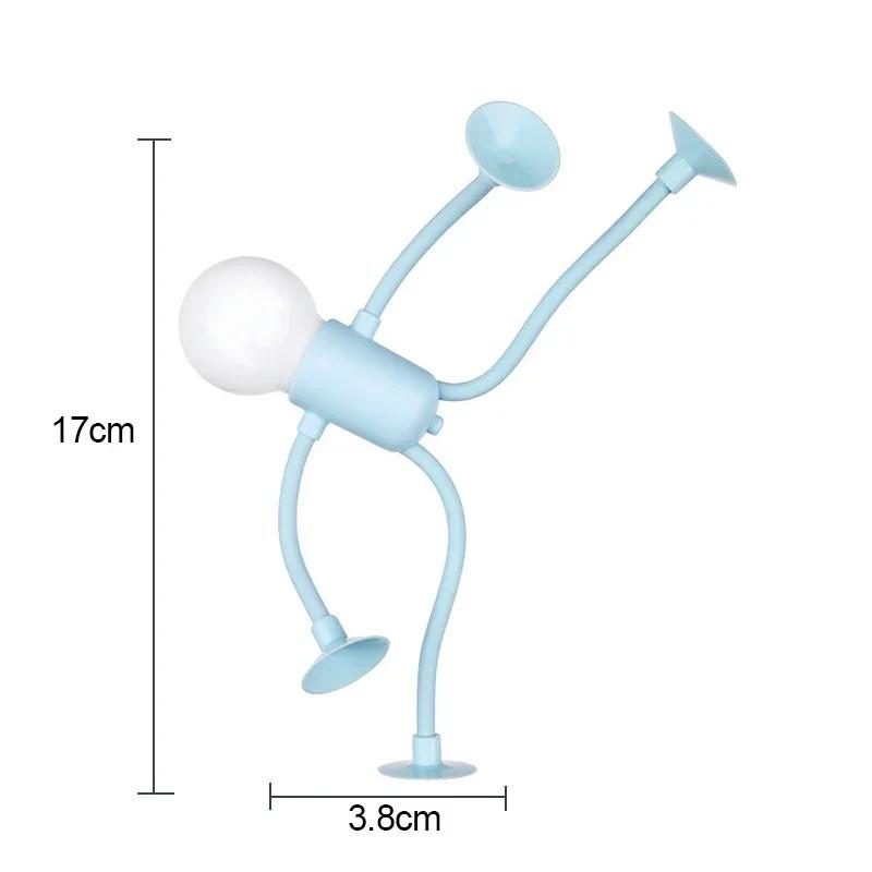 Funny Sportsman Changeable Shape Night Light Button Battery Desk Lamp For Bedroom Bathroom Hallway Kitchen Christmas Decorations