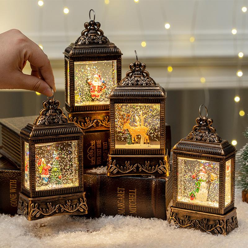 Christmas Decorations Christmas Lantern Night Light Glowing Crystal Ball Christmas Small Gifts Christmas Ornaments