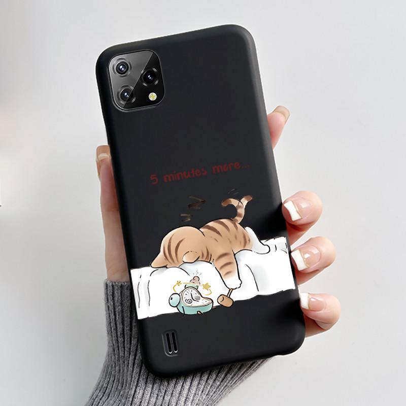 For Blackview A55 Case Oscal C60 Back Cover Luxury Cute Love Rabbit Funny Pattern Black TPU Soft Silicone Protective Phone Case