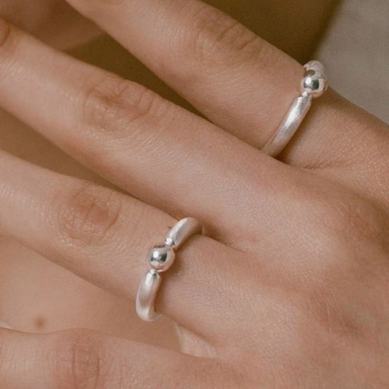 

nuavo Sandy donut ring Silver_#17