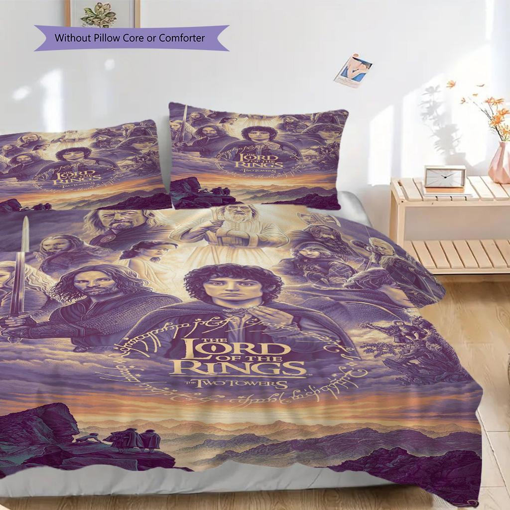 Lord Rings Fellowship Bedding 1 Duvet Cover 2 Pillowcase Without Core Christmas Birthday Gift Bedding Set Duvet Cover And Pillowcase