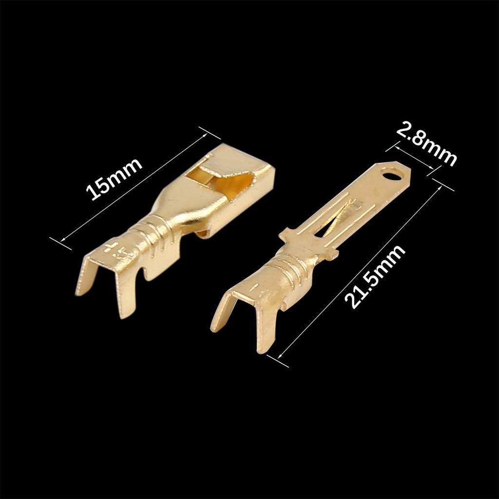 uxcell Terminal Housing, 0.1 Inch (2.8 Mm) 2 Pin Automotive Electrical Wire Connector Male Female Terminal Housing 10 Sets