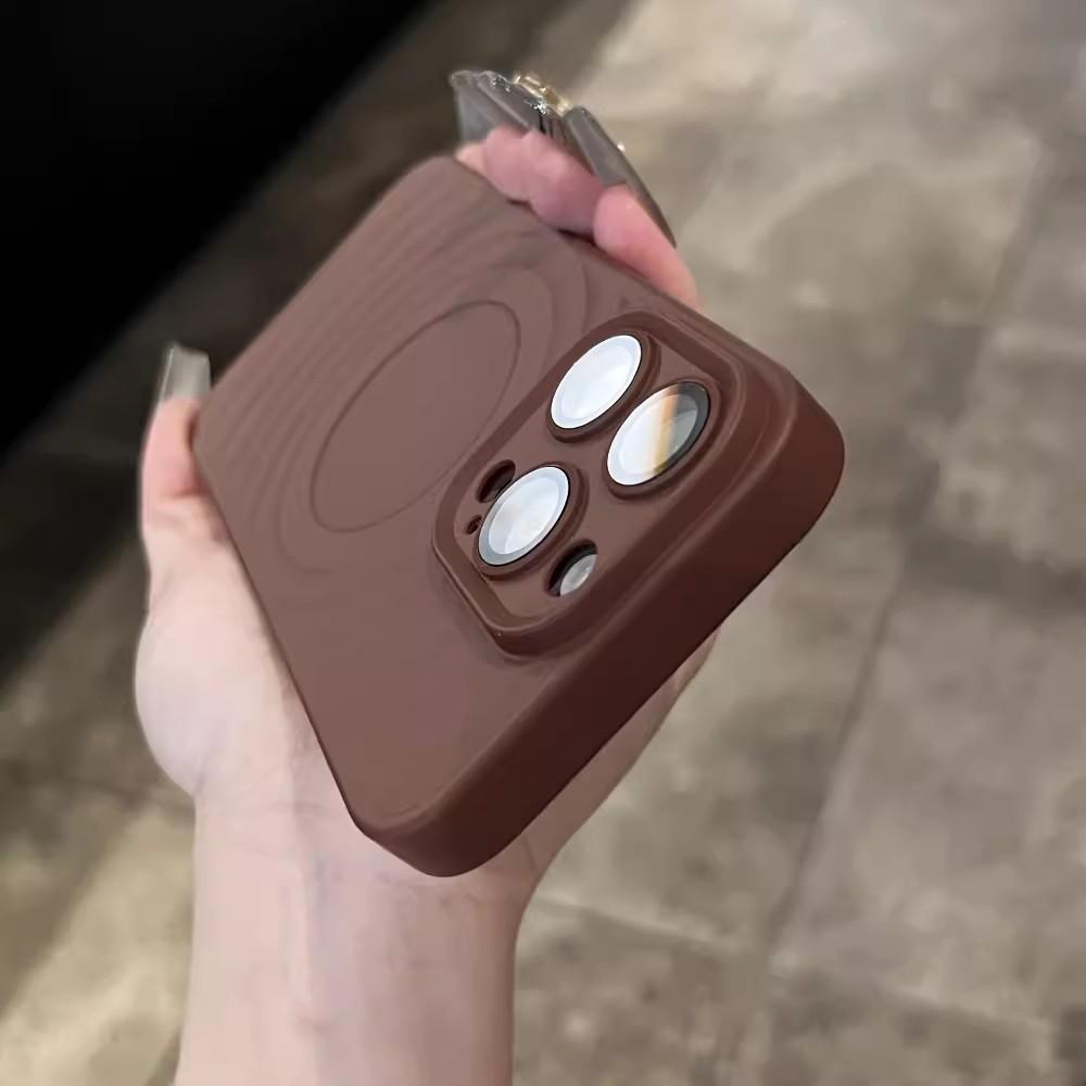 

3D Boyang Кронштейн для часов Магнитный чехол-присоска Подходит для Apple 16 ПК Маслораспыленный Чехол для мобильного телефона с ощущением кожи IPhone 15 Защитный чехол iPhone 13