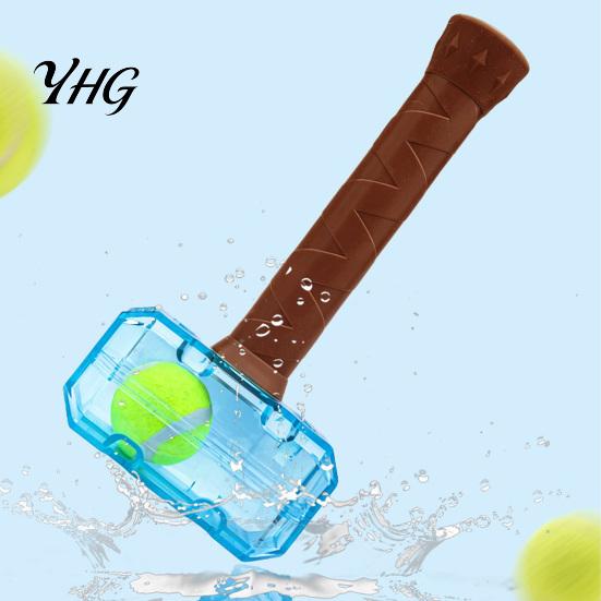 Fetch Games for Medium Dogs Interactive Squeaky Hammer Dog Toy with Built-in Tennis Ball And Large Dogs, Inside Sound Making Puppy Toys, Durable
