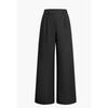 2026 Moda Elegante Larghi Pantaloni da Completo Dritti a Gamba Larga da Donna Vita Alta Monocolore Versatili Primavera e Autunno Pantaloni Casual da Lavoro