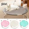 Secure Sleeping Space with Removable Bed Free-Standing Elevated Cat for Pets Round Hammock Durable Frame