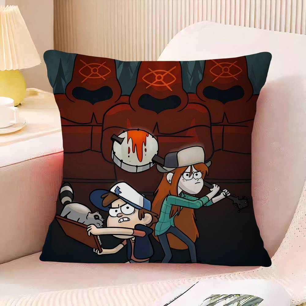 

G-gravity Cartoon F-Falls Pillowcase Toon Gift Cushion Cover Bedroom Home Sofa Chair Seat Decor Pillow Case 16x16Inch