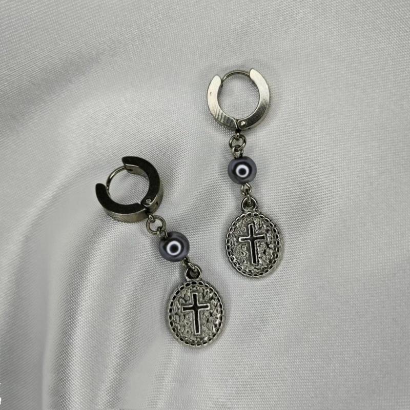 Stylish Pendant Earings for Women Tiny Cartilage Drop Huggie Earrings Allergy Free Open Hoops Ear Pendant Ornament Decor