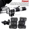 Motorcycle Black Hand Control Switch Button Caps Cover Kit For Electra Glide Standard FLHT Street Glide Special FLHXS 2014-2022