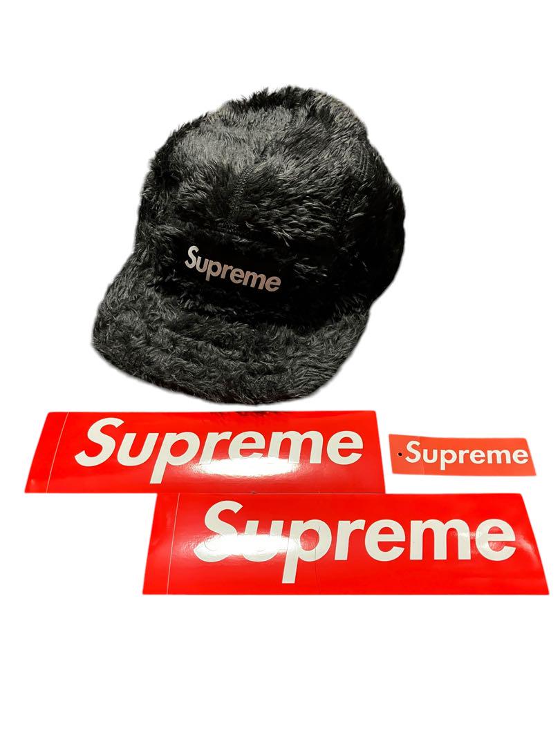 

[USED] Supreme Fuzzy Camp Cap, Black