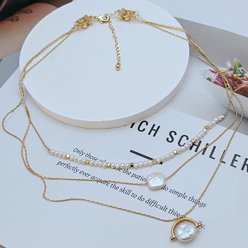 Meier Freshwater pearl layered necklace - exquisite women's choker