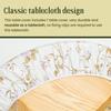 Elastic Round Table Cover Fitted Vinyl Waterproof Tablecloth Reusable Flower Dining Table Cloth For Home Table Protector Decor