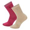 Timberland 2 Pairs of Men's Apres Boot Socks, Beet Red, Size M (TB0A5ZA66371)