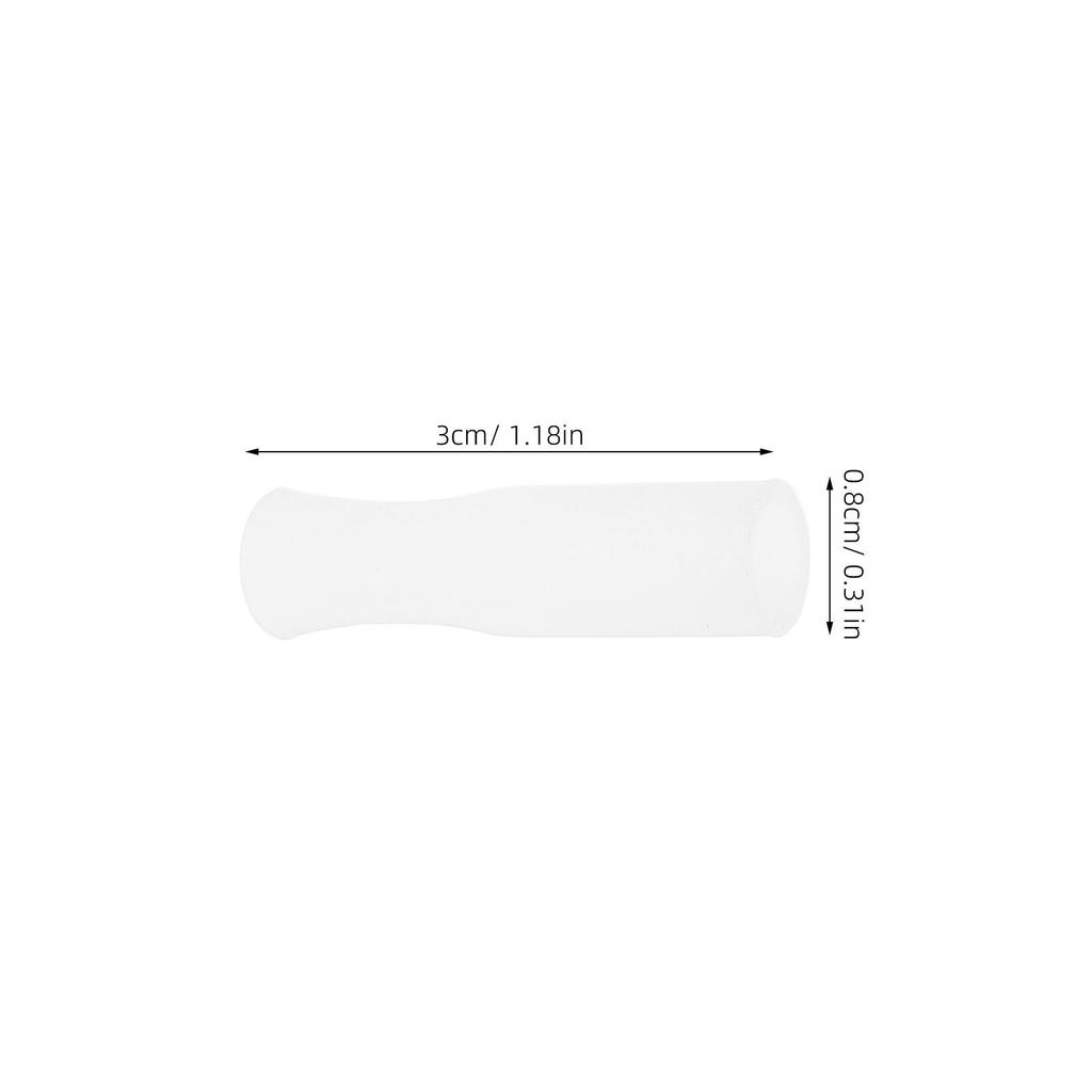 20Pcs Silicone Straw Tips for 6Mm Out Diameter Straws Reusable Heatproof Soft Nozzle Straw Protector Extender for Coffee Tea