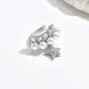 Korean Version of Fashionable and Gentle Star Earrings Without Ear Holes, Niche and Versatile Design, High-end Ear Clip Earrings