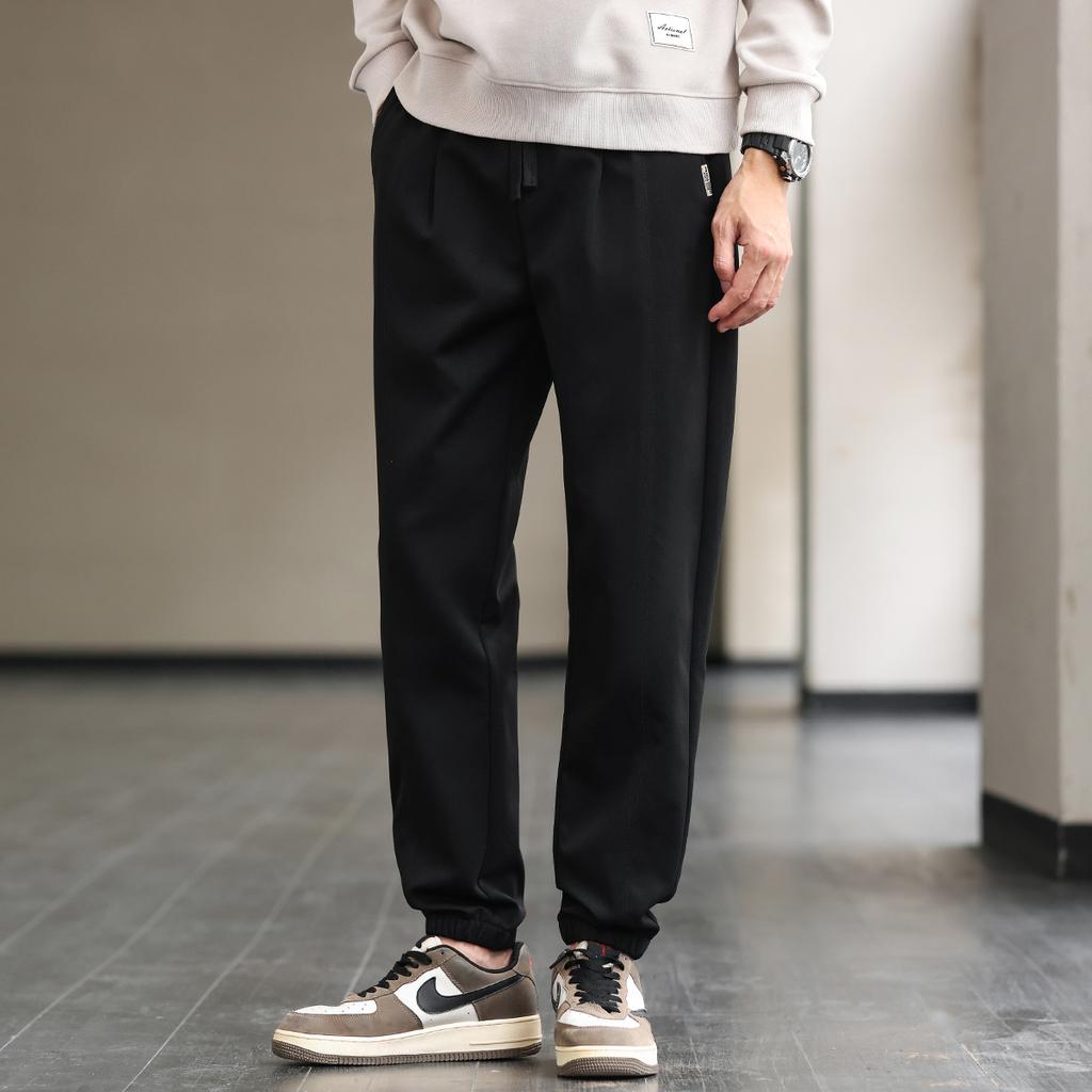 Simple and Versatile Tapered Sports Leggings, Sweatpants, Men's Casual Pants