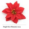 (Mischfarbe (36 Stück)) Weihnachts-Poinsettien Rot/Gold Samt Dekorative Künstliche Blumen Weihnachtsblumen aus Samt Weihnachtsdekorationsartikel