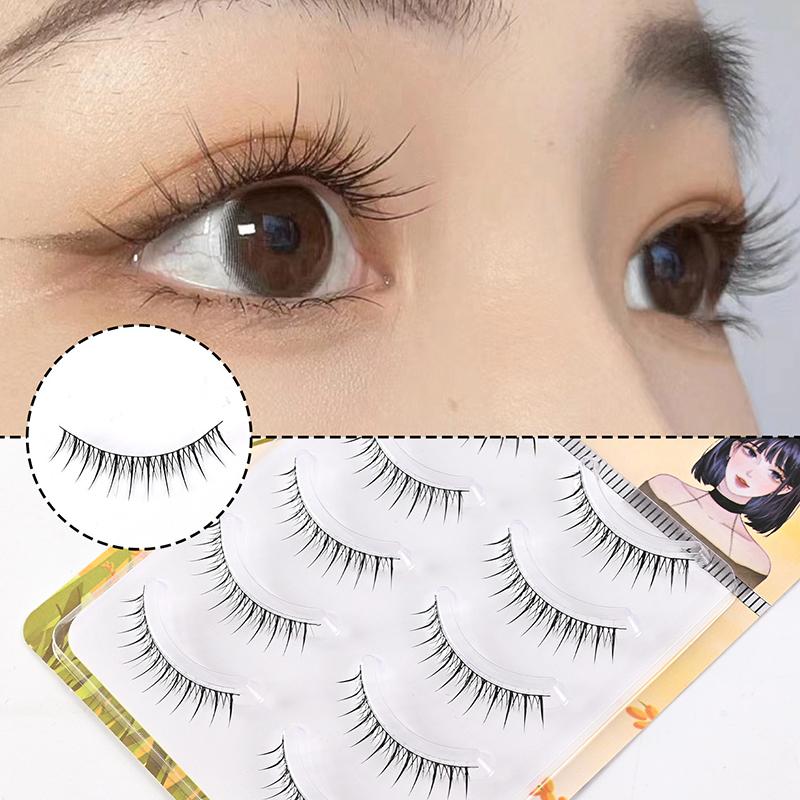 Kreslená Dítě Matka Narozená Pocit Démon Přirozené Umělé Řasy Kus Celých Jemných Stonkových Řas